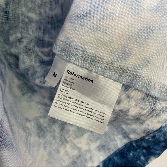 EUC Reformation Lyle Top in Shibori, sz M - Picture 6 of 6